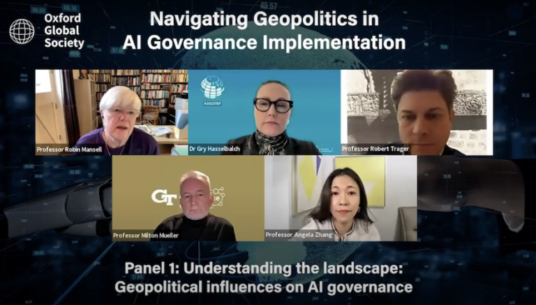 Navigating geopolitics in AI governance implementation